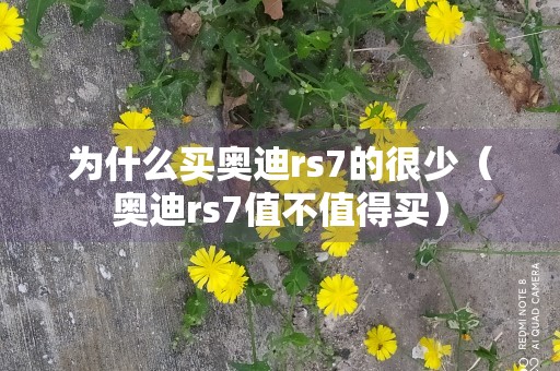 为什么买奥迪rs7的很少（奥迪rs7值不值得买）