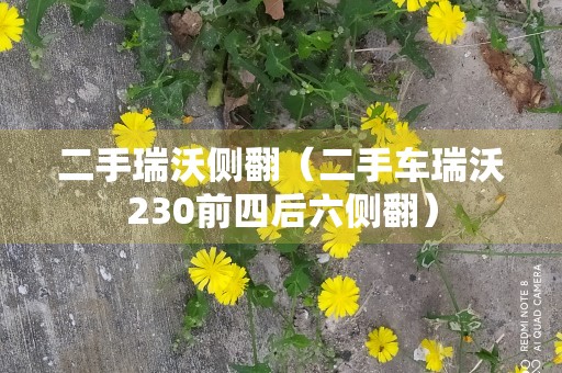 二手瑞沃侧翻（二手车瑞沃230前四后六侧翻）