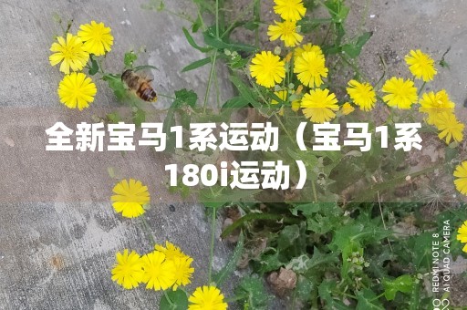 全新宝马1系运动（宝马1系180i运动）