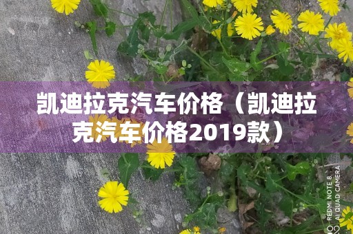 凯迪拉克汽车价格（凯迪拉克汽车价格2019款）