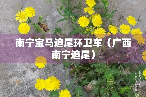 南宁宝马追尾环卫车（广西南宁追尾）