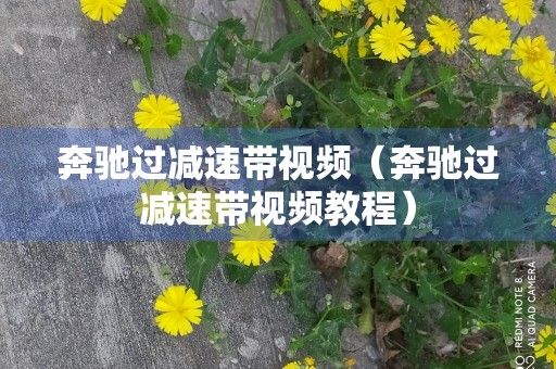 奔驰过减速带视频（奔驰过减速带视频教程）