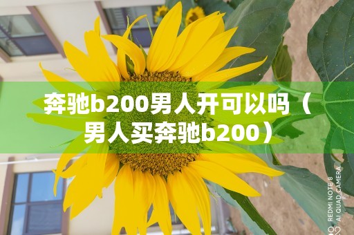 奔驰b200男人开可以吗（男人买奔驰b200）