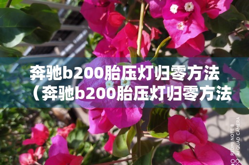 奔驰b200胎压灯归零方法（奔驰b200胎压灯归零方法图解）