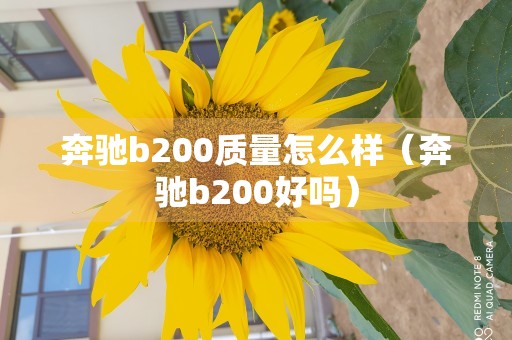 奔驰b200质量怎么样（奔驰b200好吗）