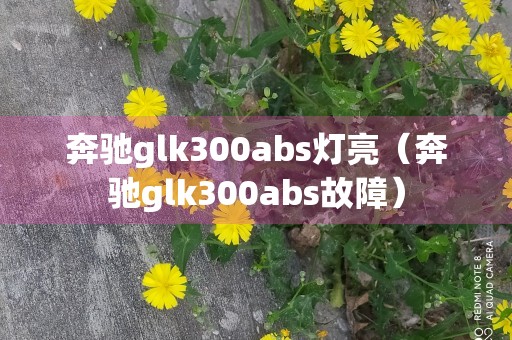 奔驰glk300abs灯亮（奔驰glk300abs故障）