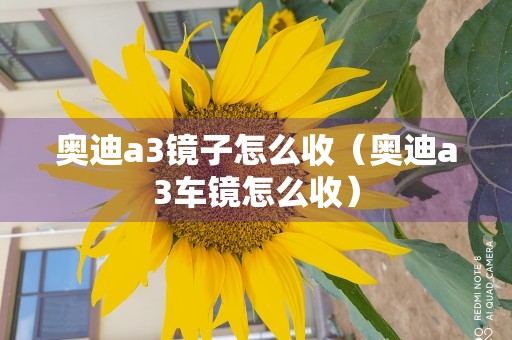 奥迪a3镜子怎么收（奥迪a3车镜怎么收）