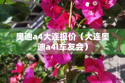 奥迪a4大连报价（大连奥迪a4l车友会）