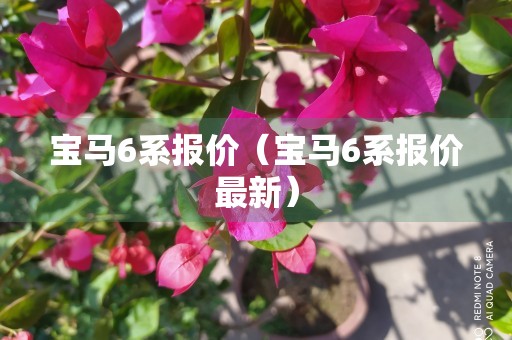 宝马6系报价（宝马6系报价最新）