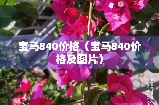 宝马840价格（宝马840价格及图片）