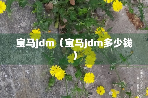 宝马jdm（宝马jdm多少钱）