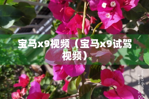 宝马x9视频（宝马x9试驾视频）