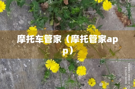 摩托车管家（摩托管家app）