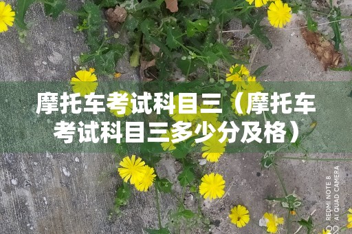 摩托车考试科目三（摩托车考试科目三多少分及格）