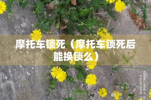 摩托车锁死（摩托车锁死后能换锁么）