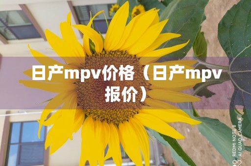 日产mpv价格（日产mpv报价）