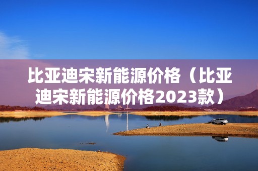 比亚迪宋新能源价格（比亚迪宋新能源价格2023款）