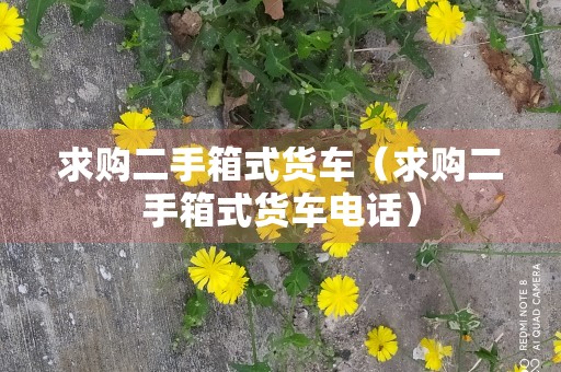 求购二手箱式货车（求购二手箱式货车电话）