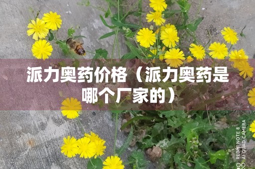 派力奥药价格（派力奥药是哪个厂家的）