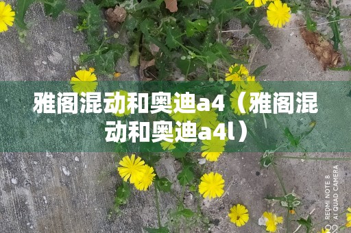 雅阁混动和奥迪a4（雅阁混动和奥迪a4l）