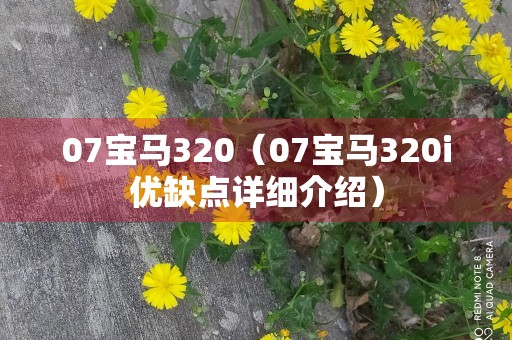 07宝马320（07宝马320i优缺点详细介绍）