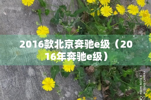 2016款北京奔驰e级（2016年奔驰e级）