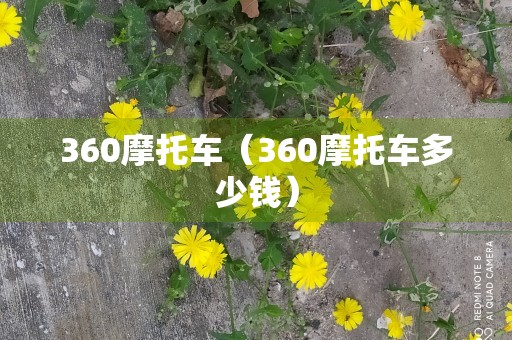 360摩托车（360摩托车多少钱）